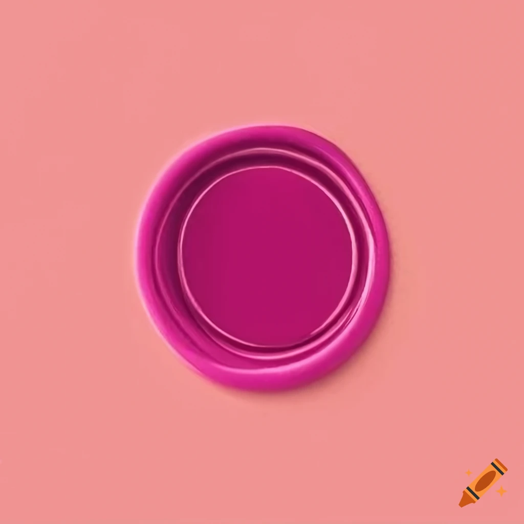 Pink diamondshaped wax seal drawing on Craiyon