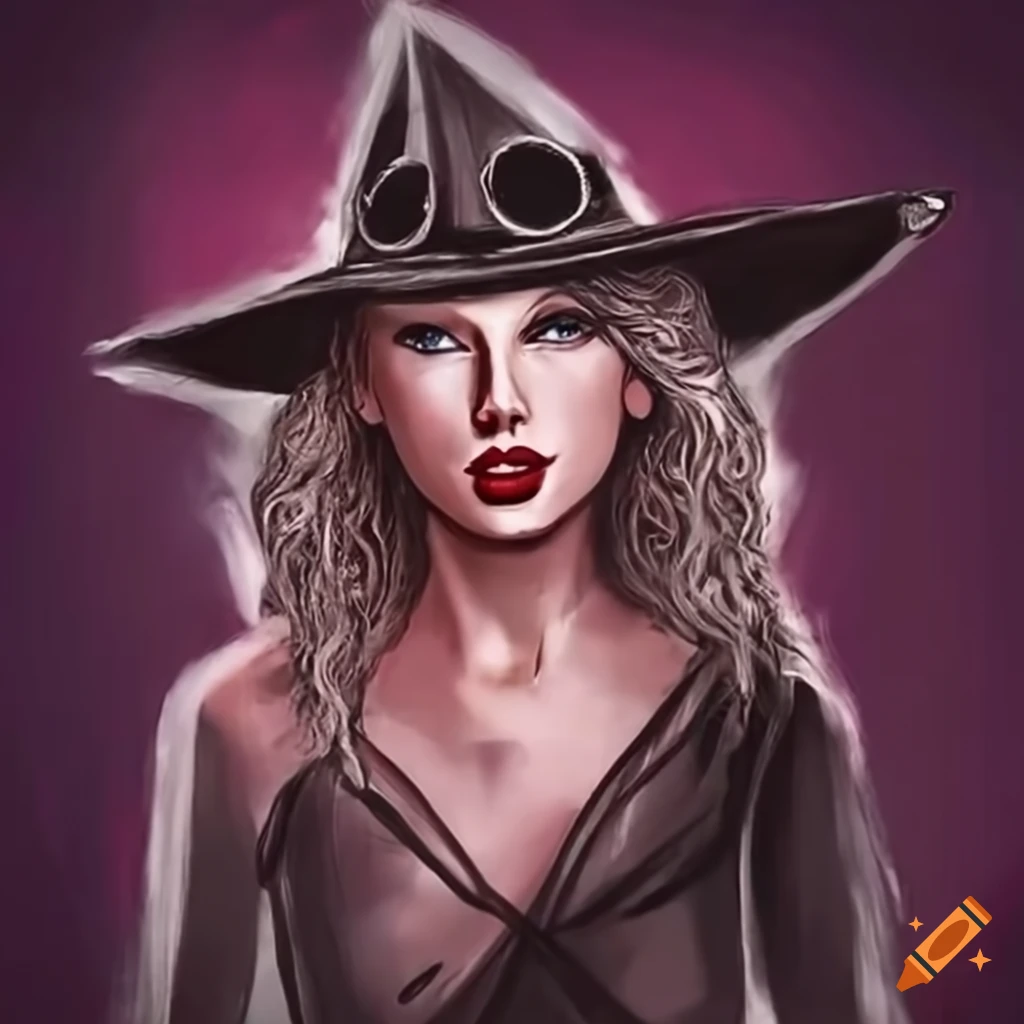 Taylor swift in witch costume on craiyon