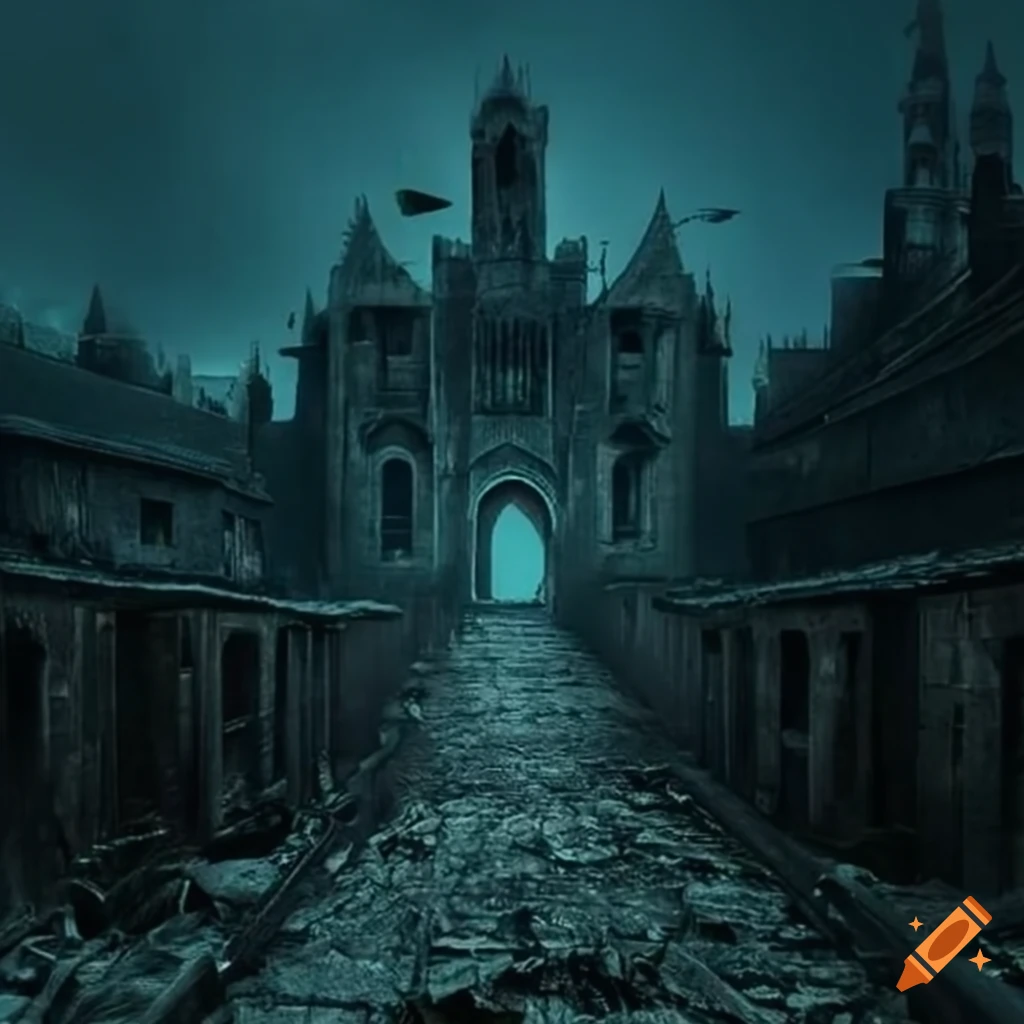 mysterious scene of an abandoned kingdom