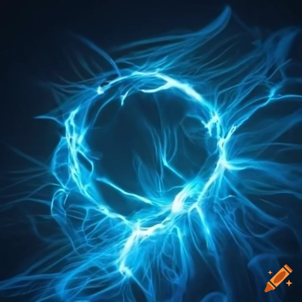 blue electric spark