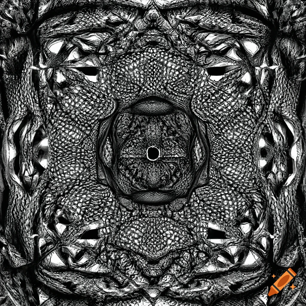 black and white aperiodic tessellation