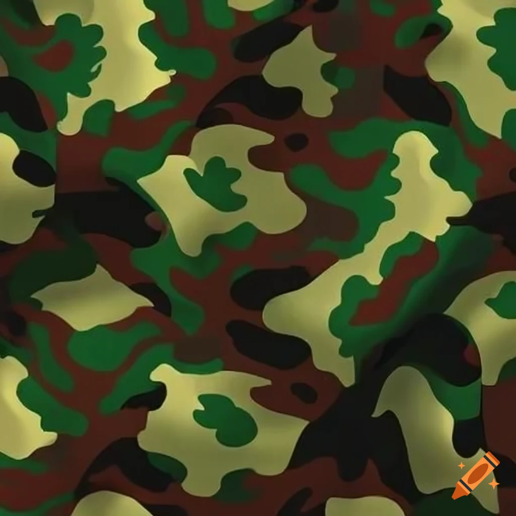 Fancy camouflage pattern with east coast foliage on Craiyon