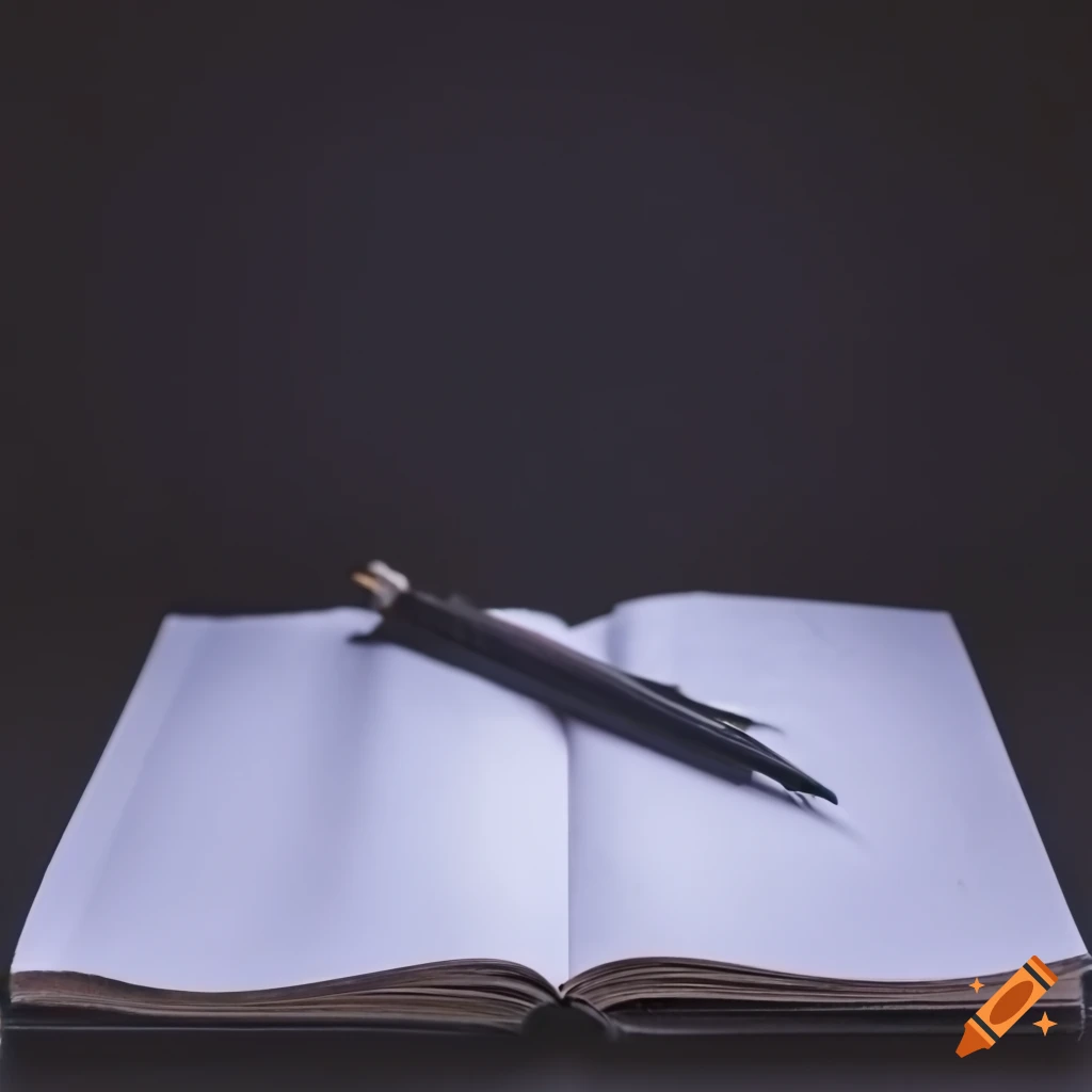 black book with white paper and paper maches