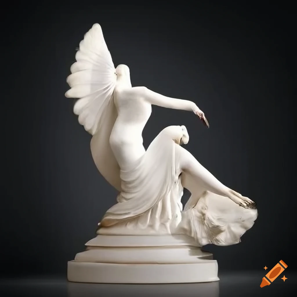 sculpture of white doves by Antonio Canova