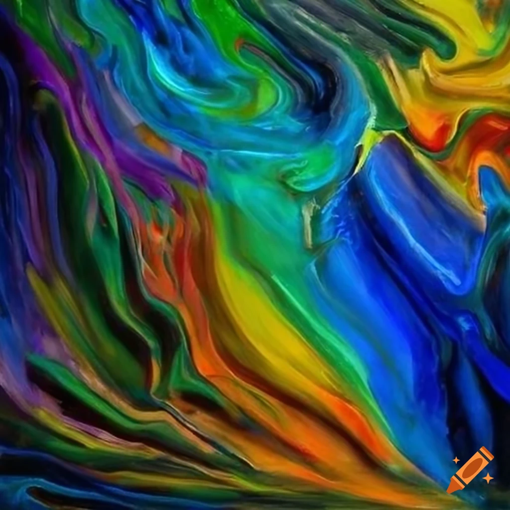 orphism abstract painting inspired by Beethoven's 5th symphony