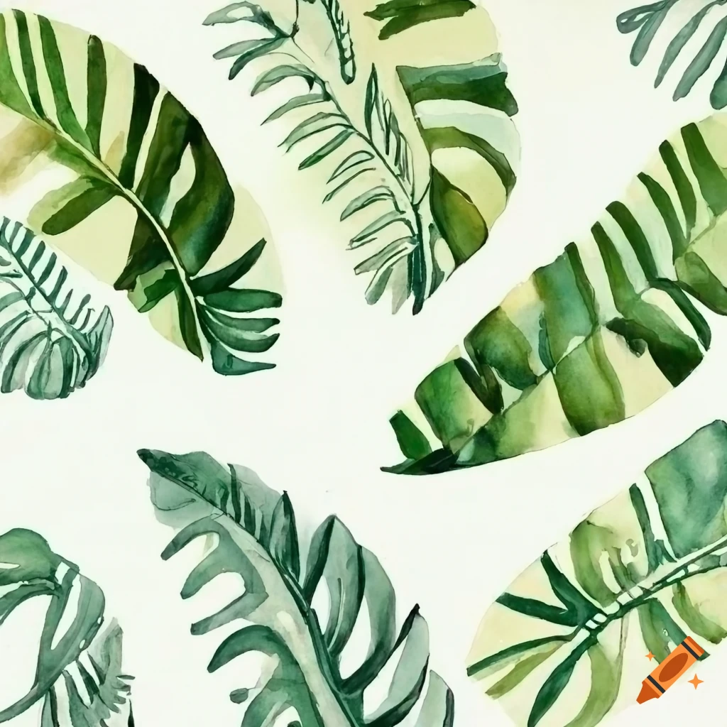 green botanical line art