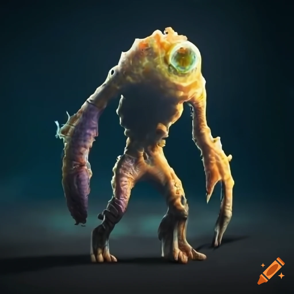 Worm Elemental creature for RPG game