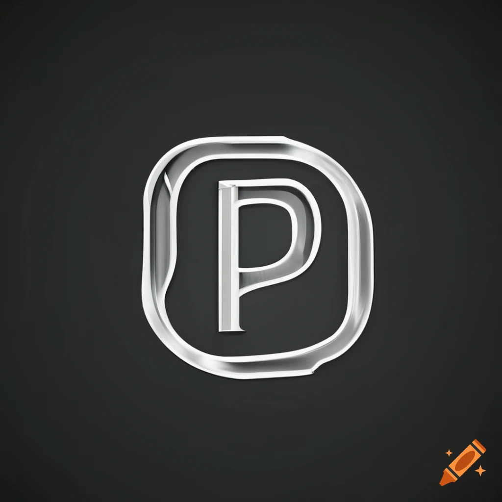 3D logo design with intertwined letters P and B