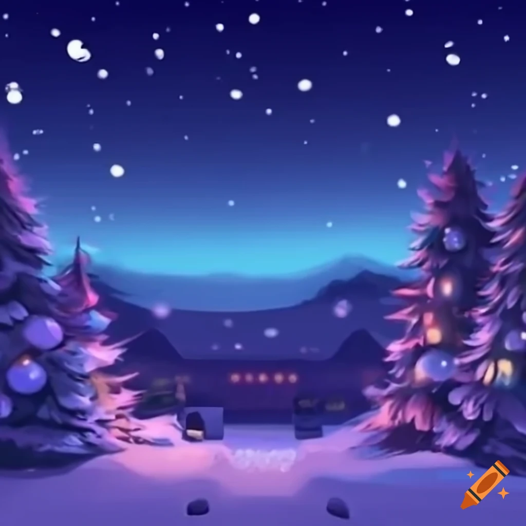 cozy Christmas scene with warm colors