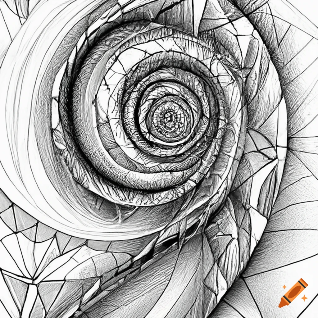 striking abstract art with geometric patterns