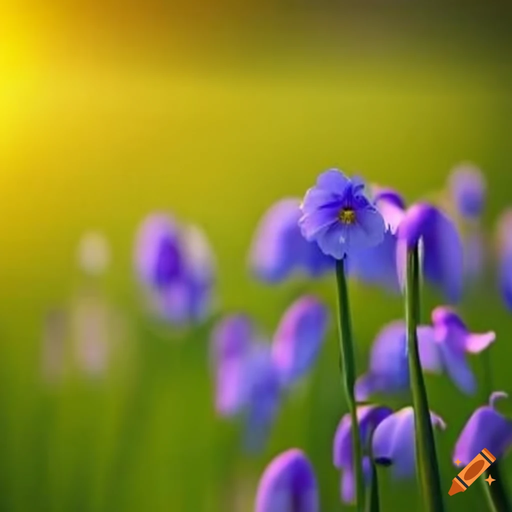 vibrant meadows in springtime