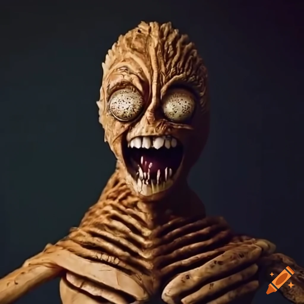 handcrafted creature inspired by a Tool music video