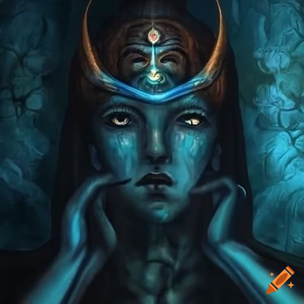 Artwork depicting the god of emptiness on Craiyon