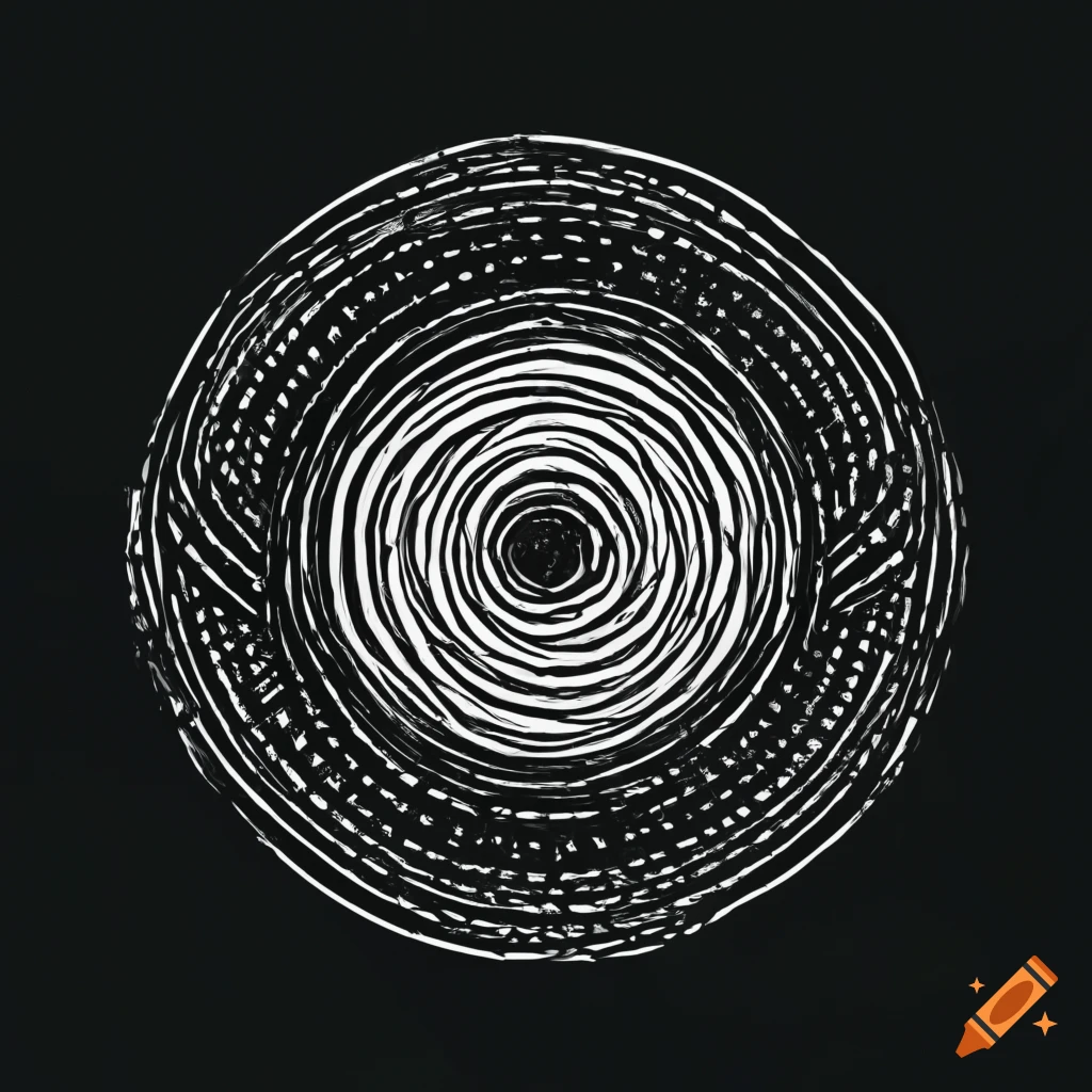 abstract black and white pattern representing running out of time
