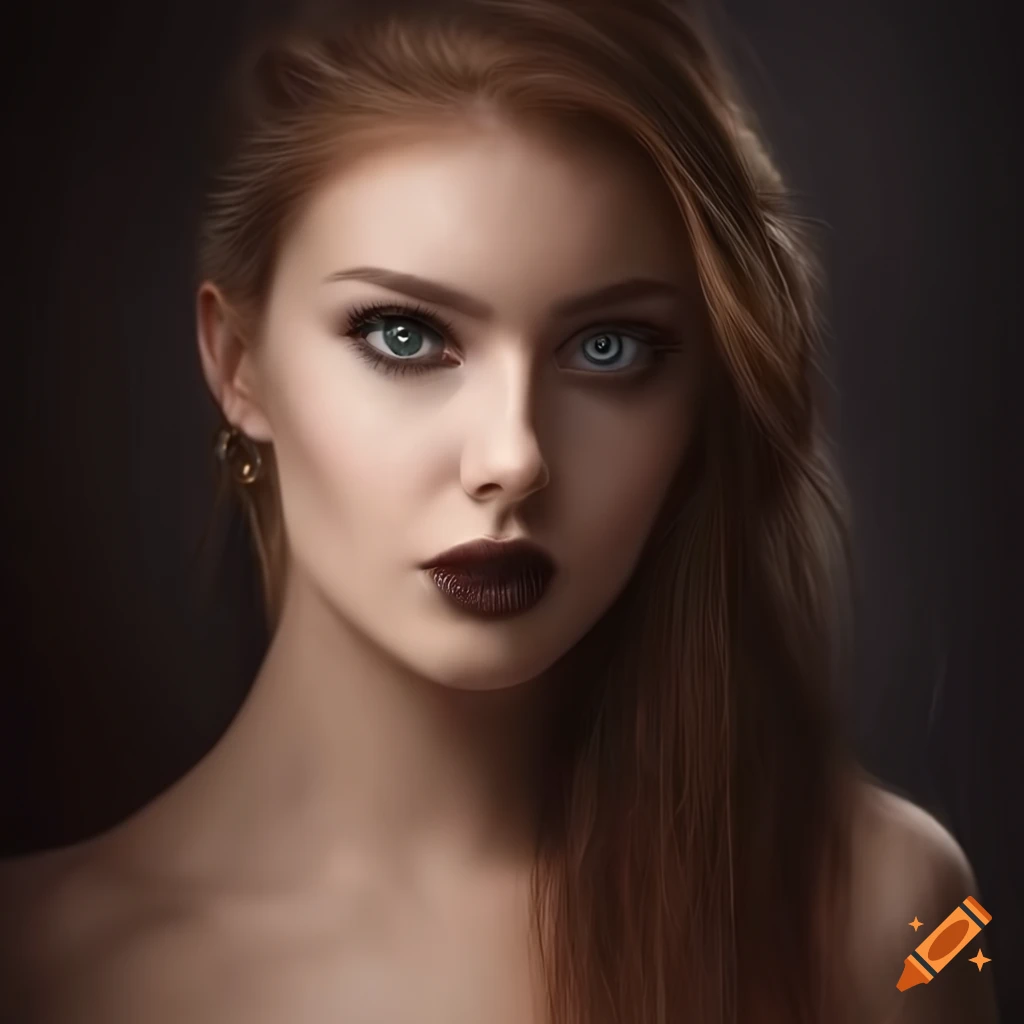 photorealistic portrait of a captivating woman