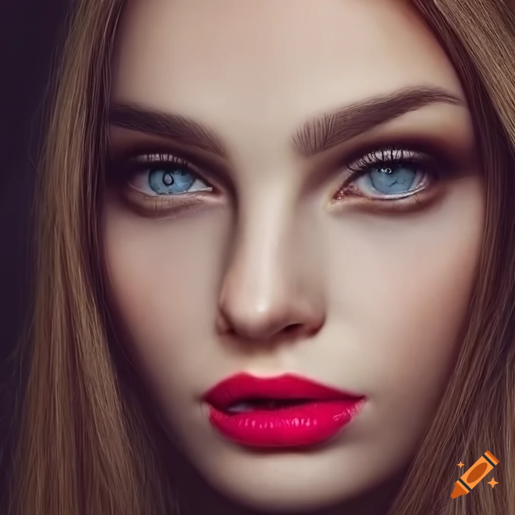 photorealistic portrait of a captivating woman