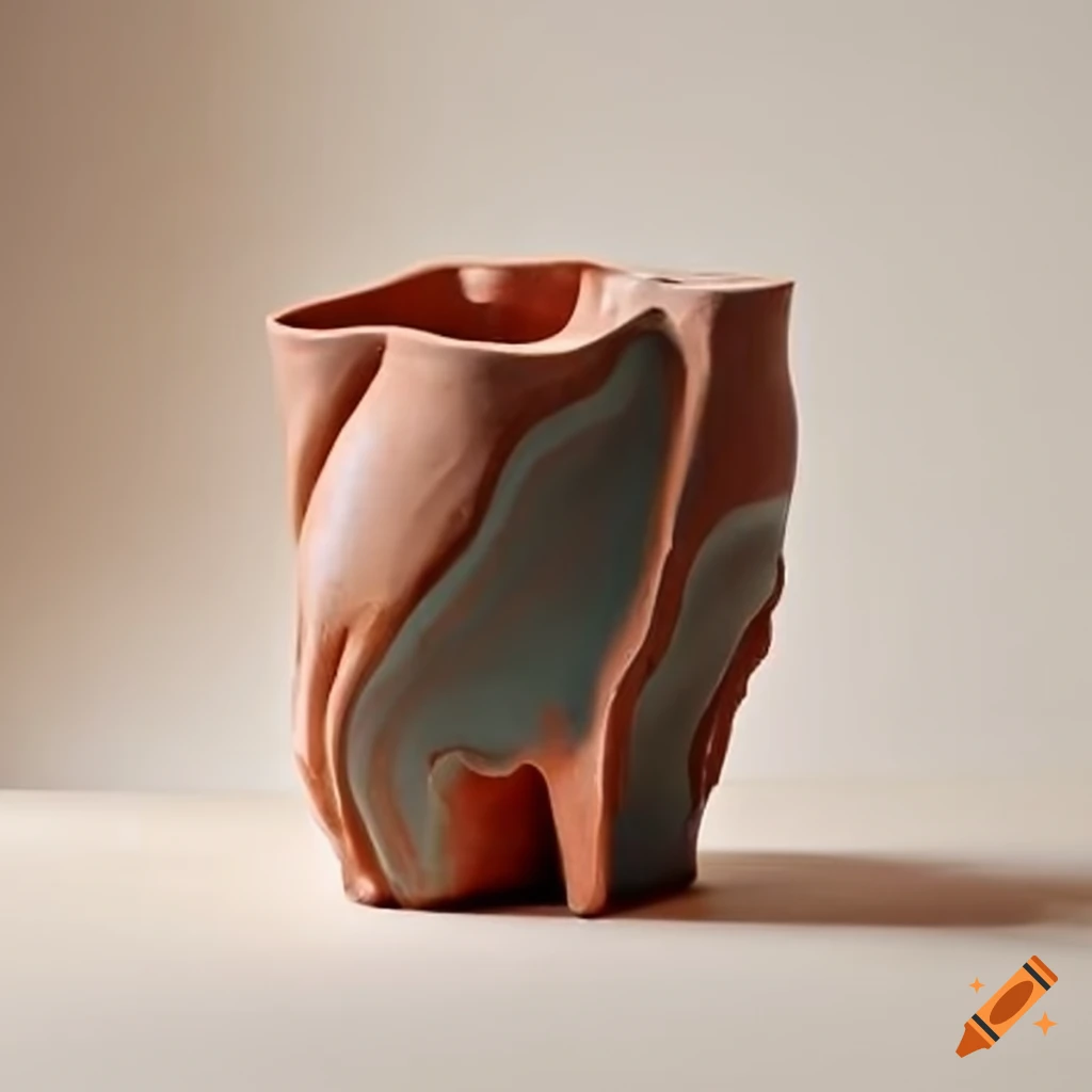 slab built pottery vase