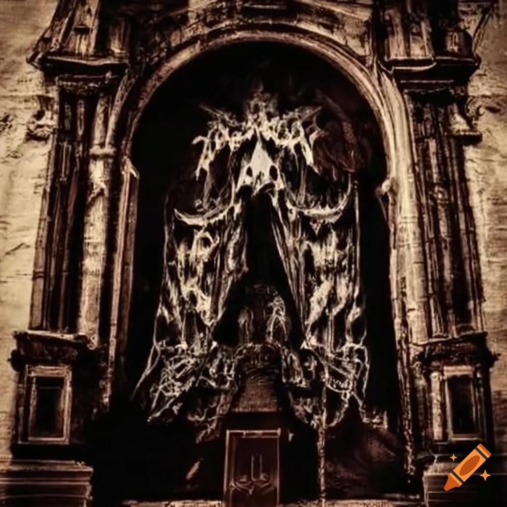 vintage-style death metal band artwork
