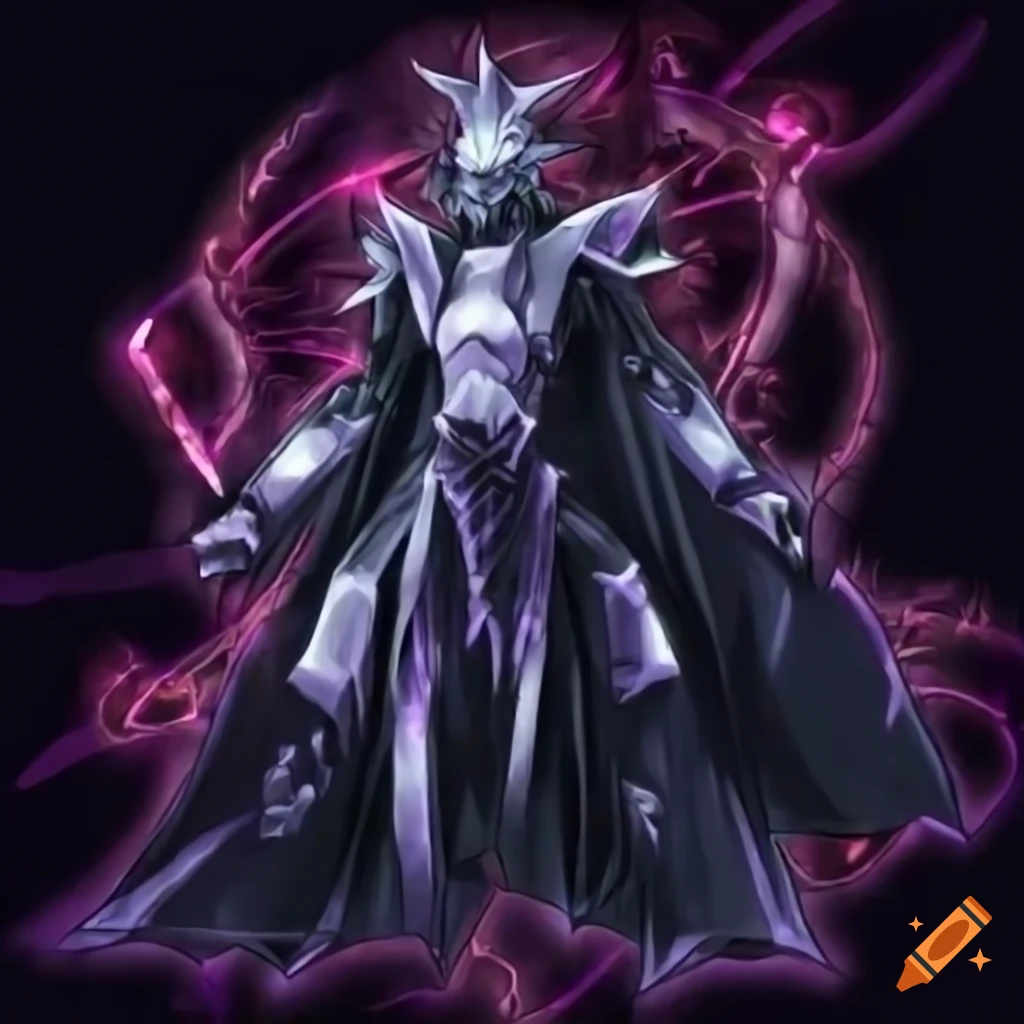 dark magician in yugioh art style