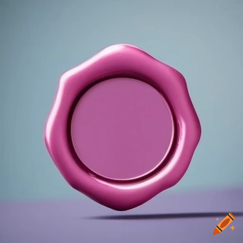pink diamond-shaped wax seal