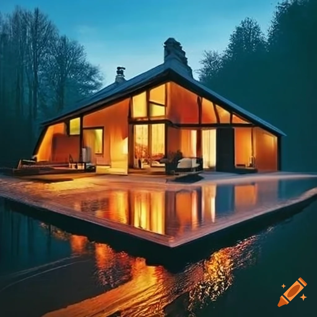 maison au bord de l'eau