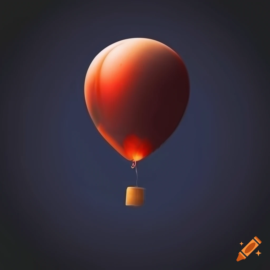 helium balloon against dark backdrop