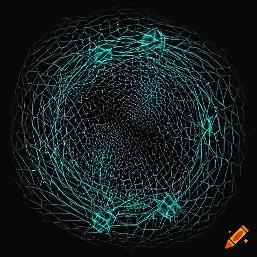 abstract depiction of network lines