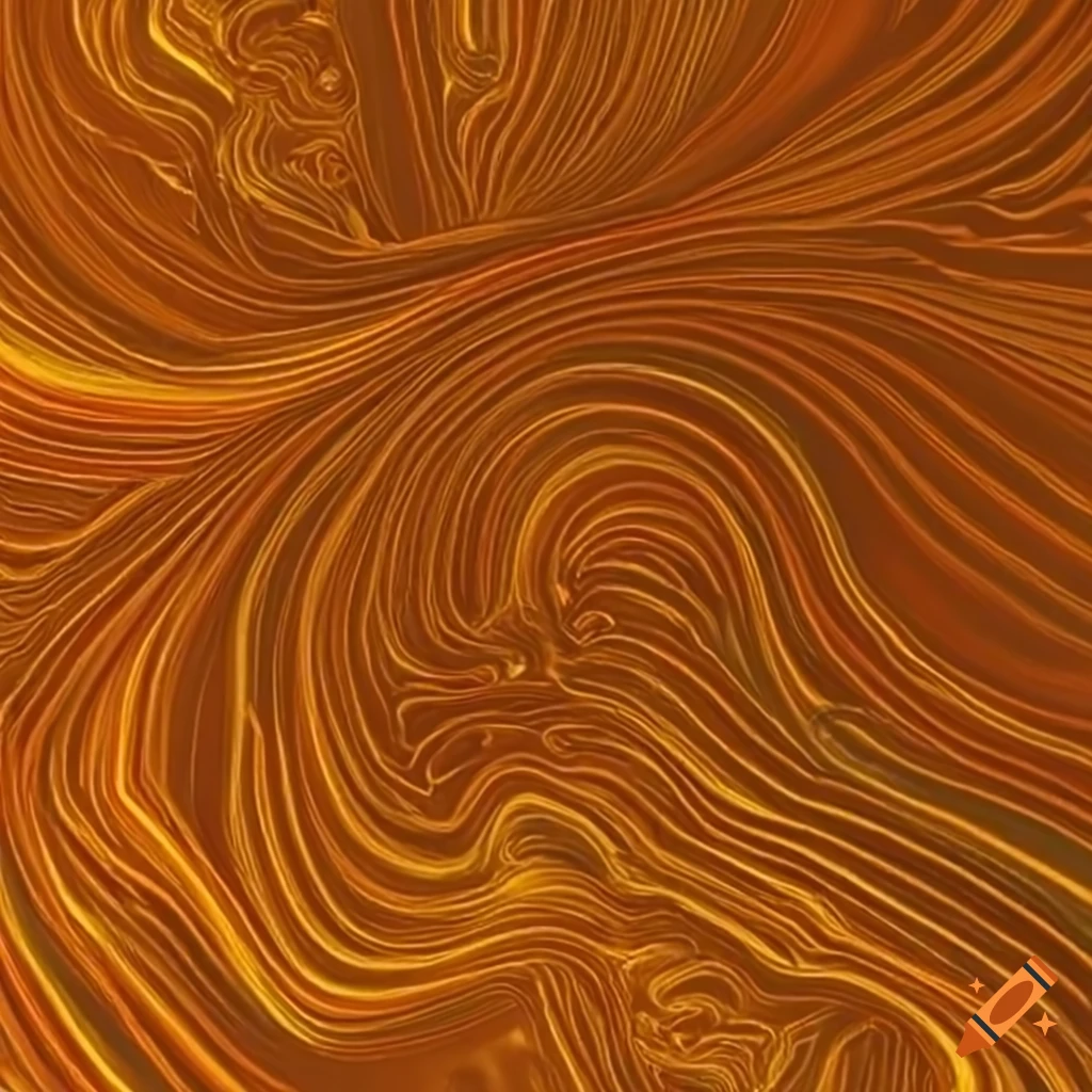 multitonal expansive networks in muted orange and gold colors