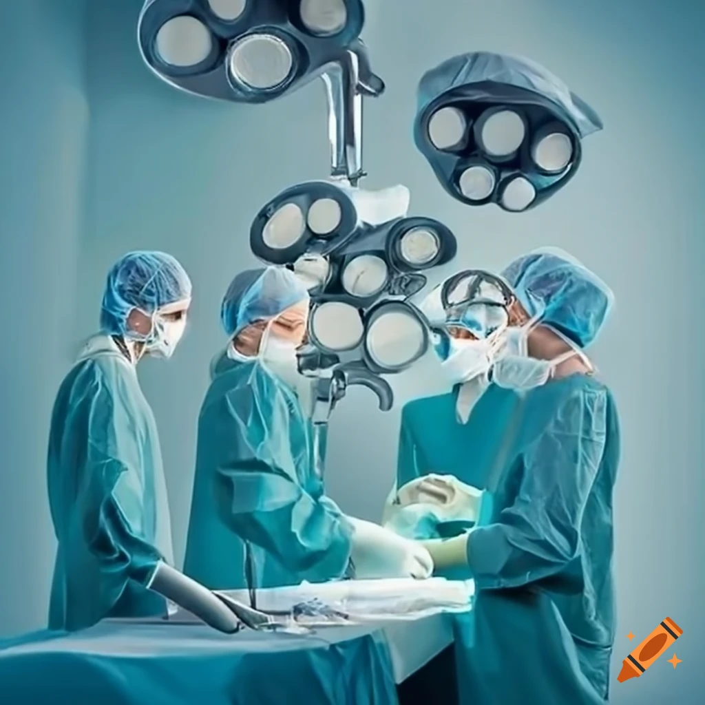 sterile surgical instruments in an operating room