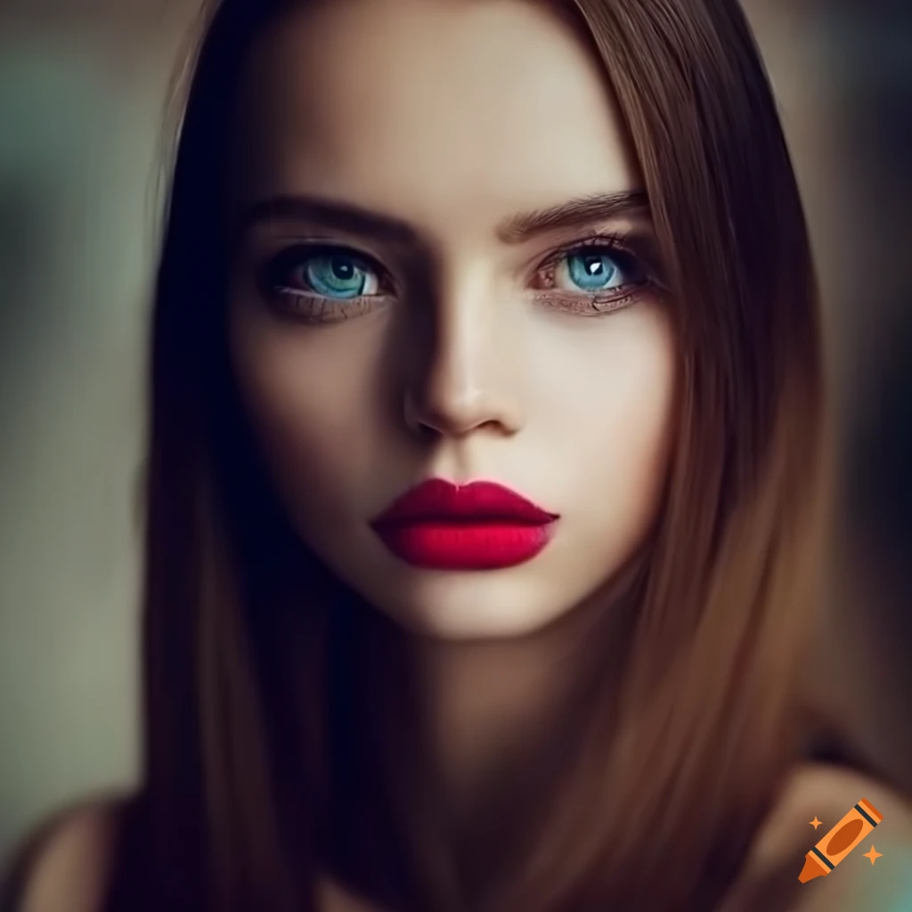 stunning photorealistic portrait of a beautiful woman