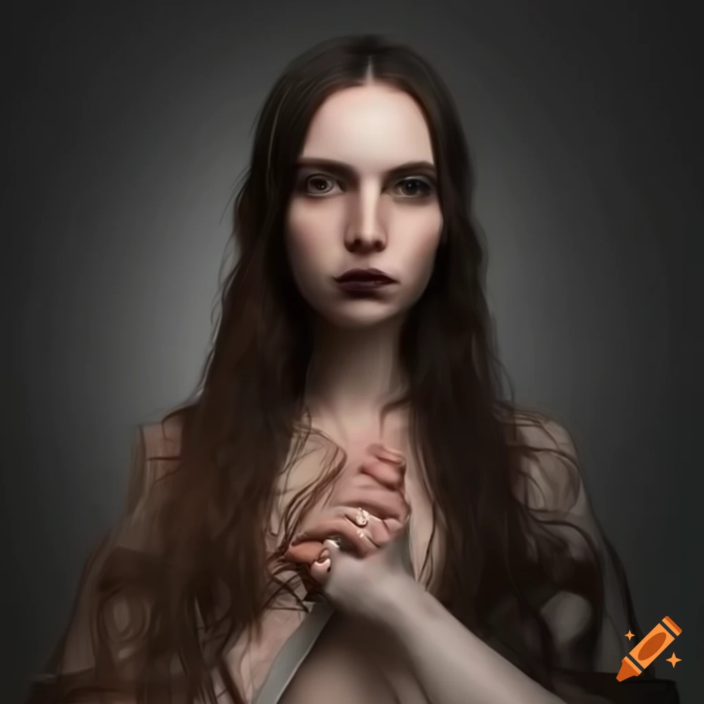 young female occultist