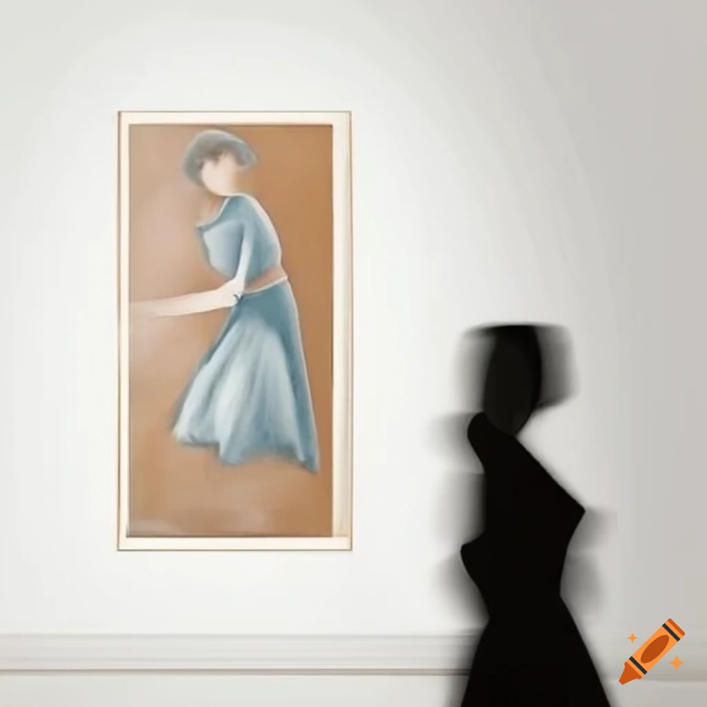 abstract art of a woman escaping her past