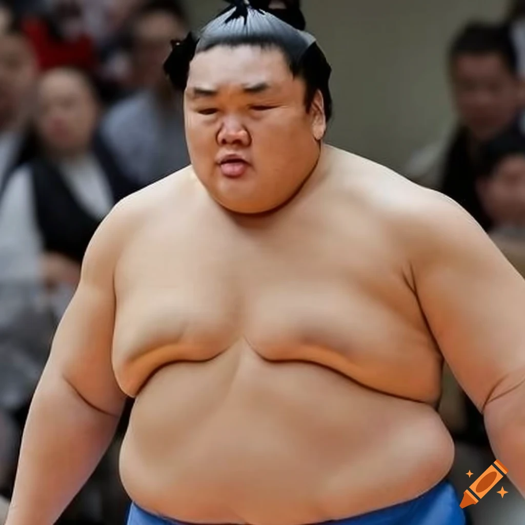 sumo wrestlers preparing for a showdown