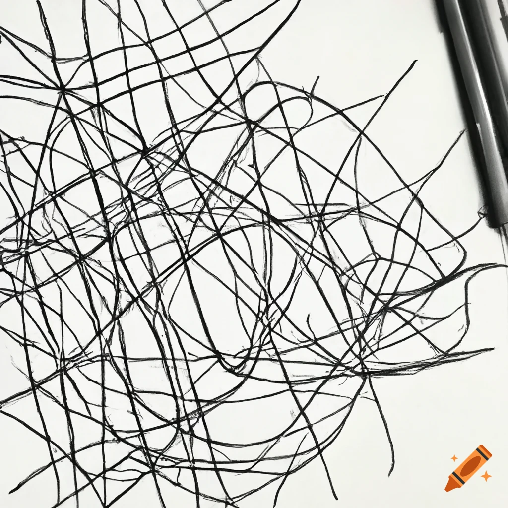 abstract depiction of busy network lines