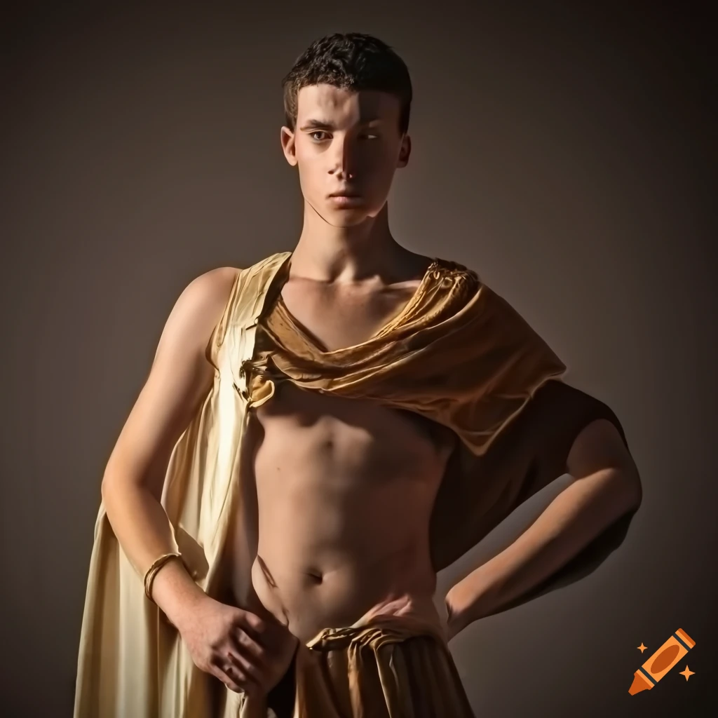 Greek athlete wearing a Roman tunic