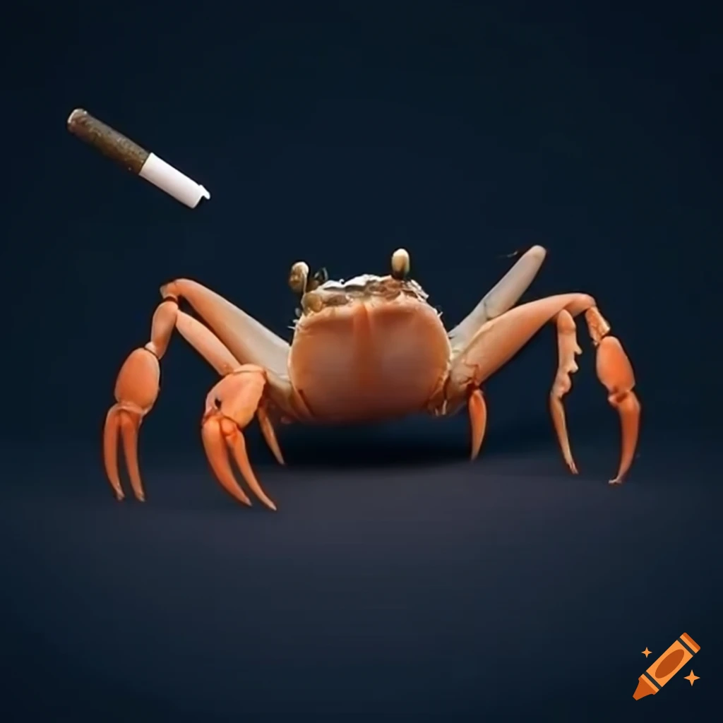 creative image of a small crab on a starfield