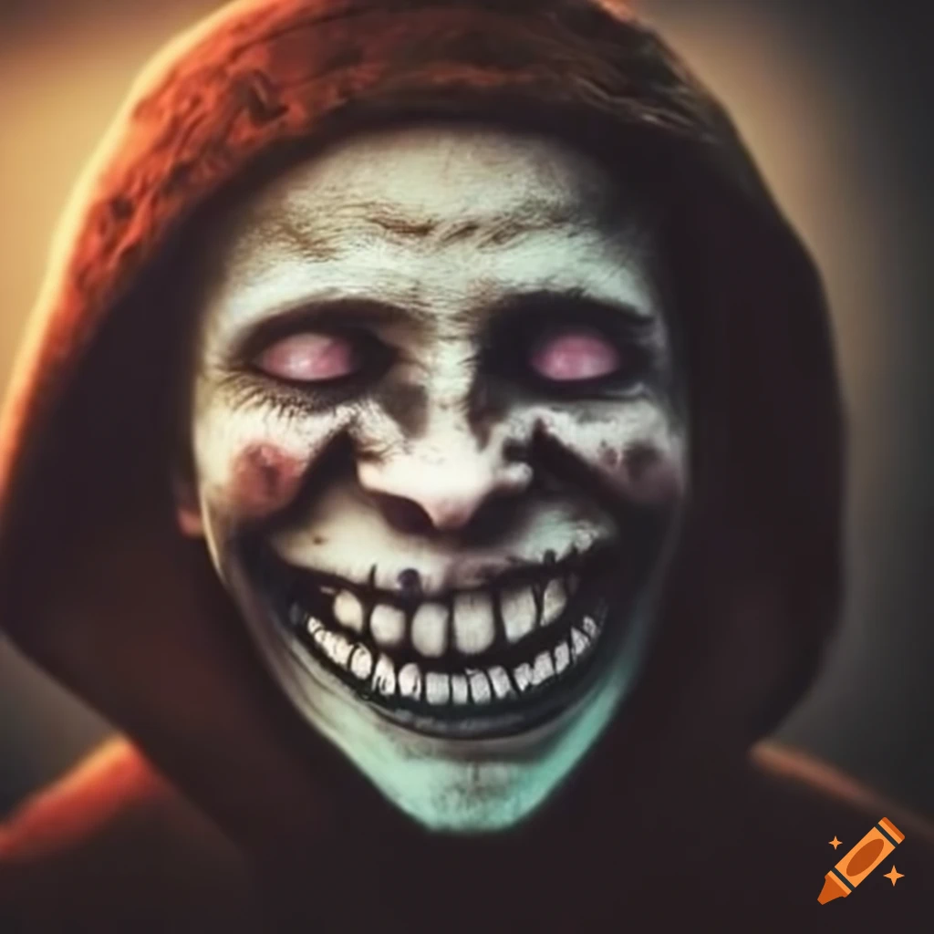 eerie chilling smiley face