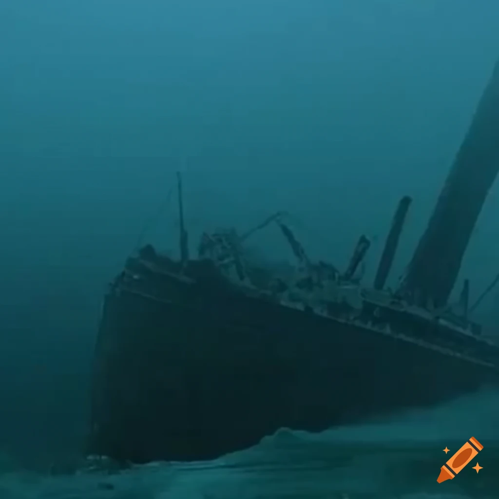 dramatic shipwreck in frozen seas