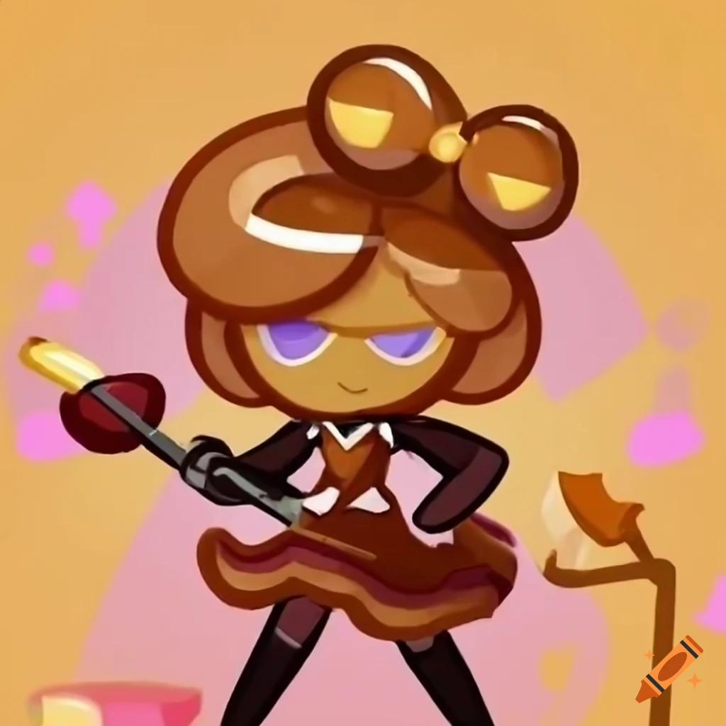 Dalgona Fondue Cookie in time school teacher outfit