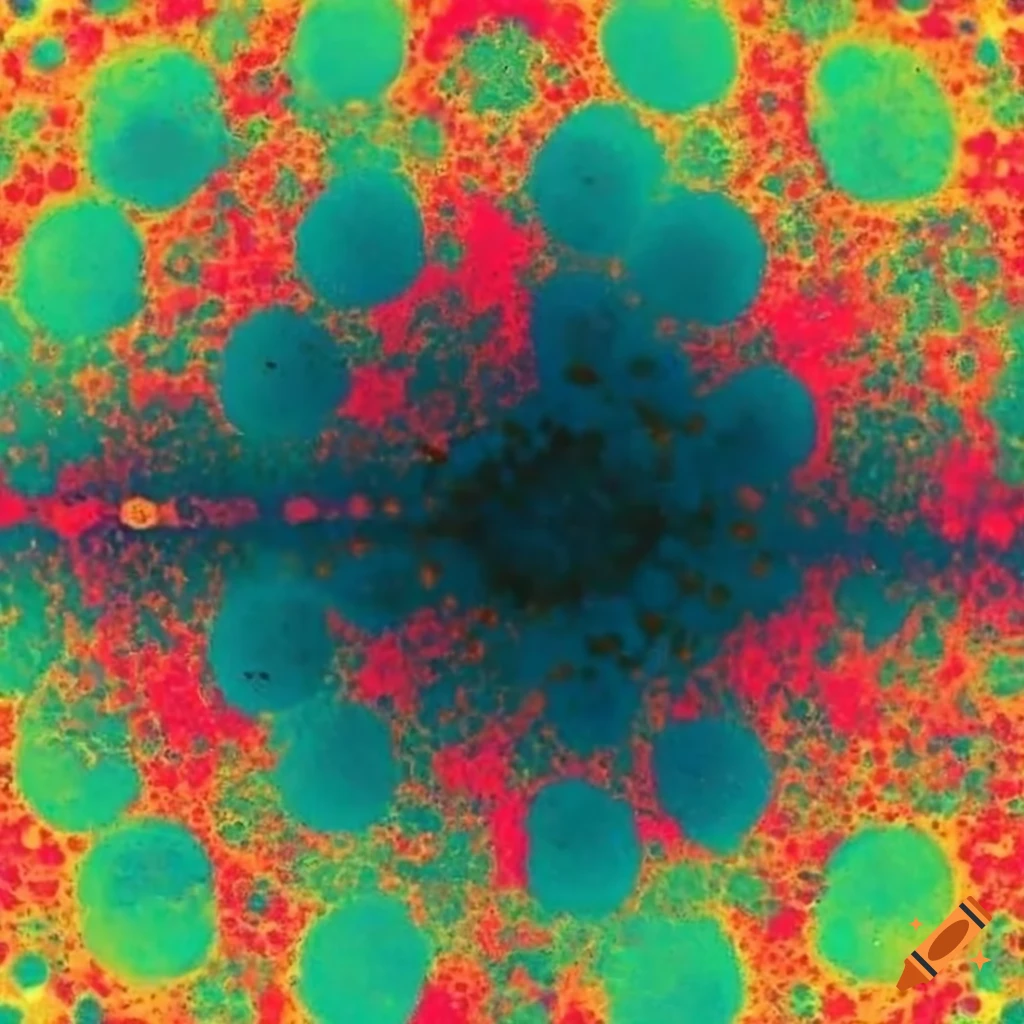 abstract artwork with vibrant colors and patterns