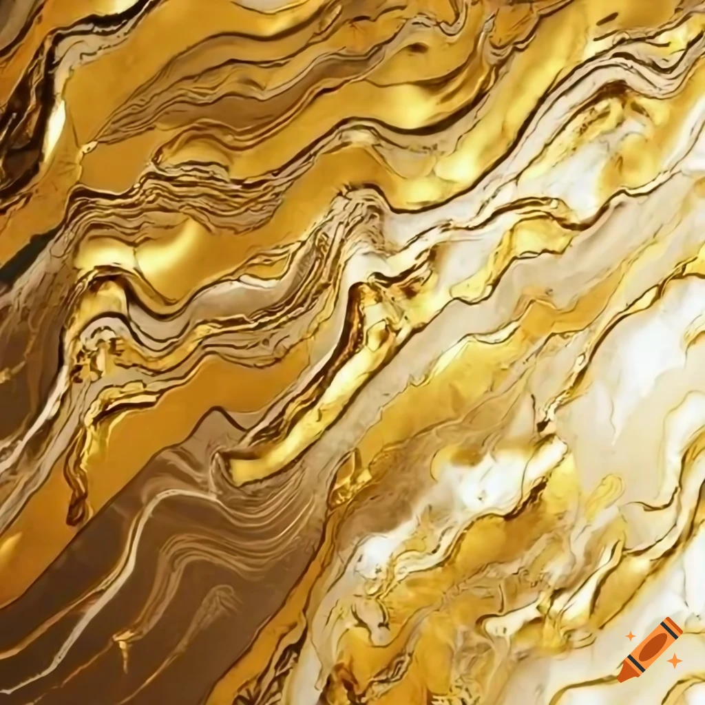 gold foil marble on wall