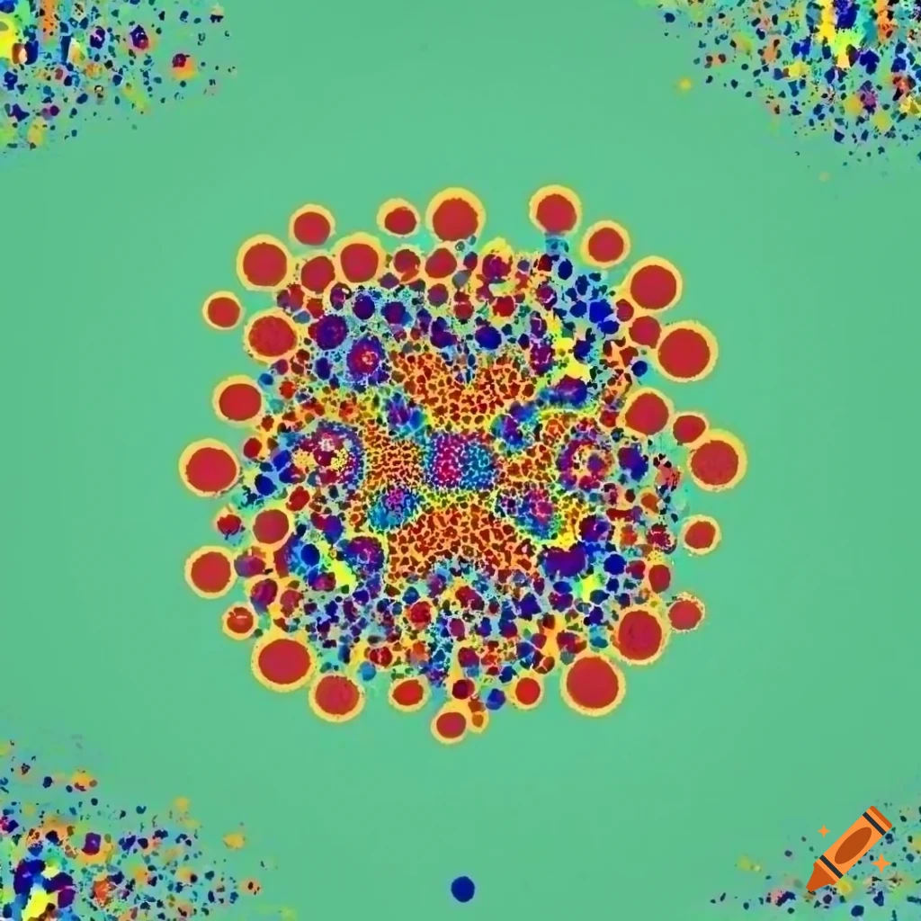 modern illustration of a thunder god in vibrant colors