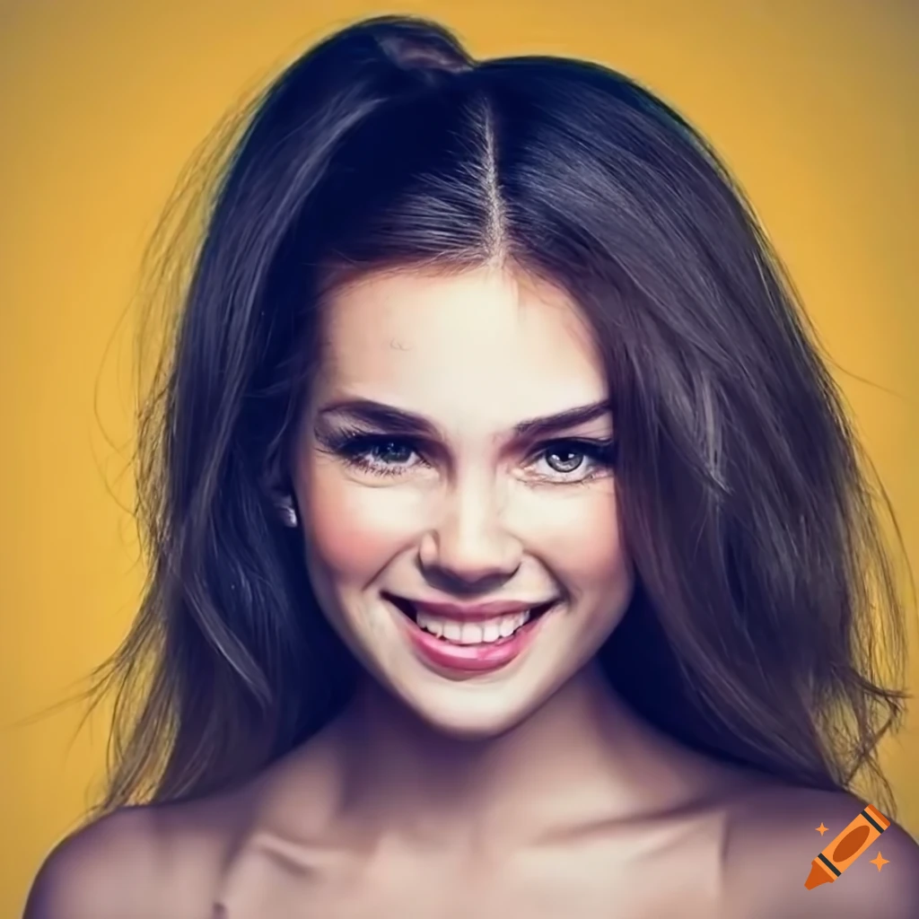 portrait of a young woman with a beautiful smile