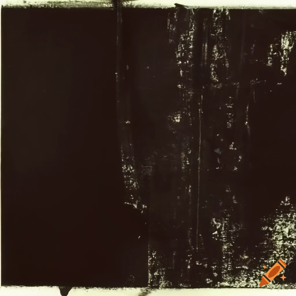 close-up of a scratched and grainy vintage film photo