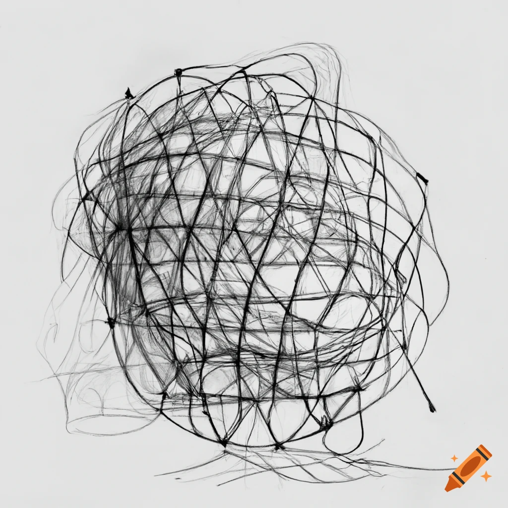 abstract image of complex network lines