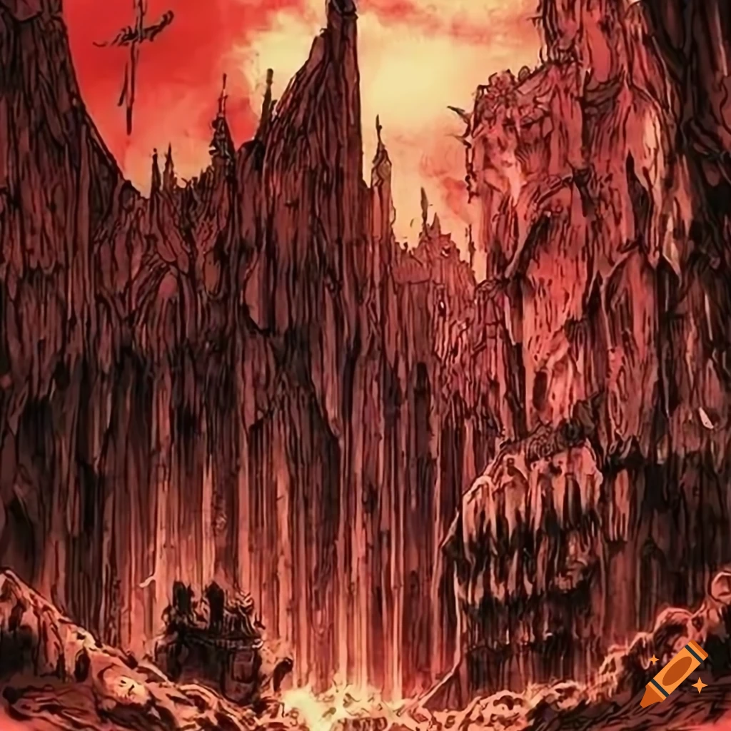 impression art by Kentaro Miura, Berserk manga illustrator