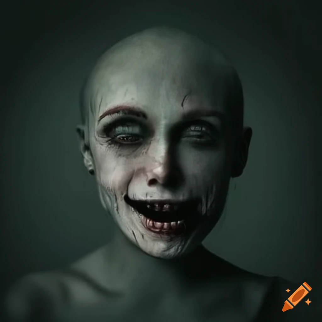 eerie chilling smiley face
