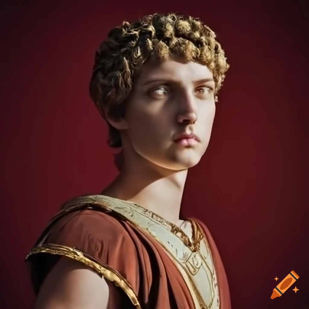 portrait of a young Greek athlete in a Roman tunic