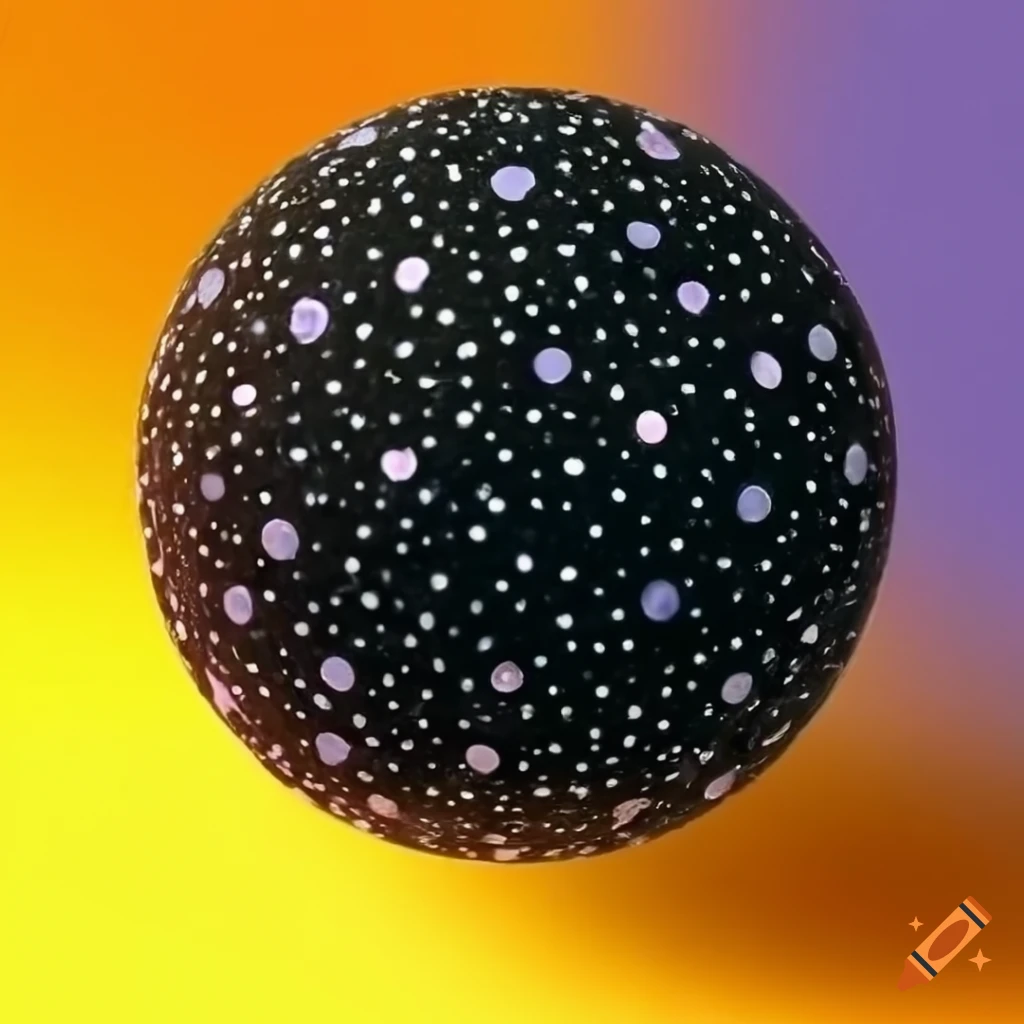 colorful abstract artwork with multi-tone polka dots