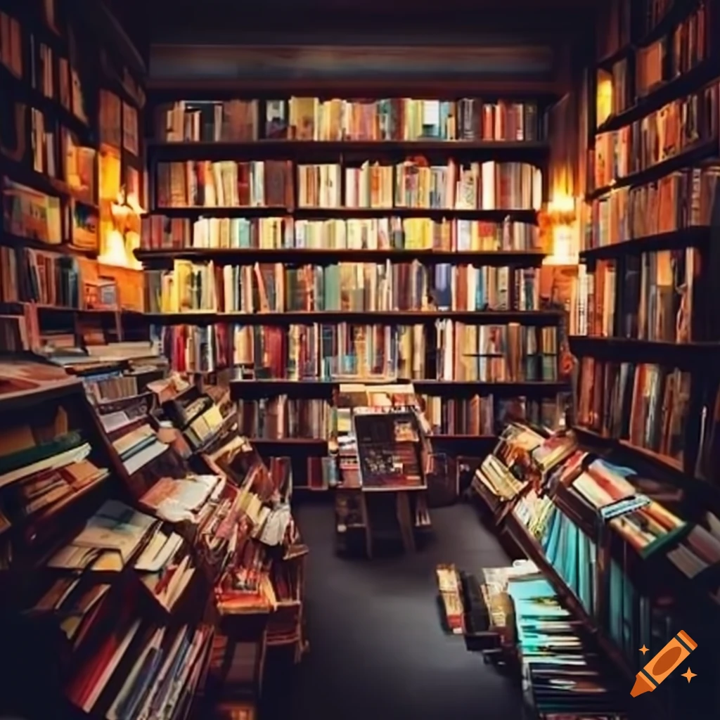 interior of a cozy bookshop